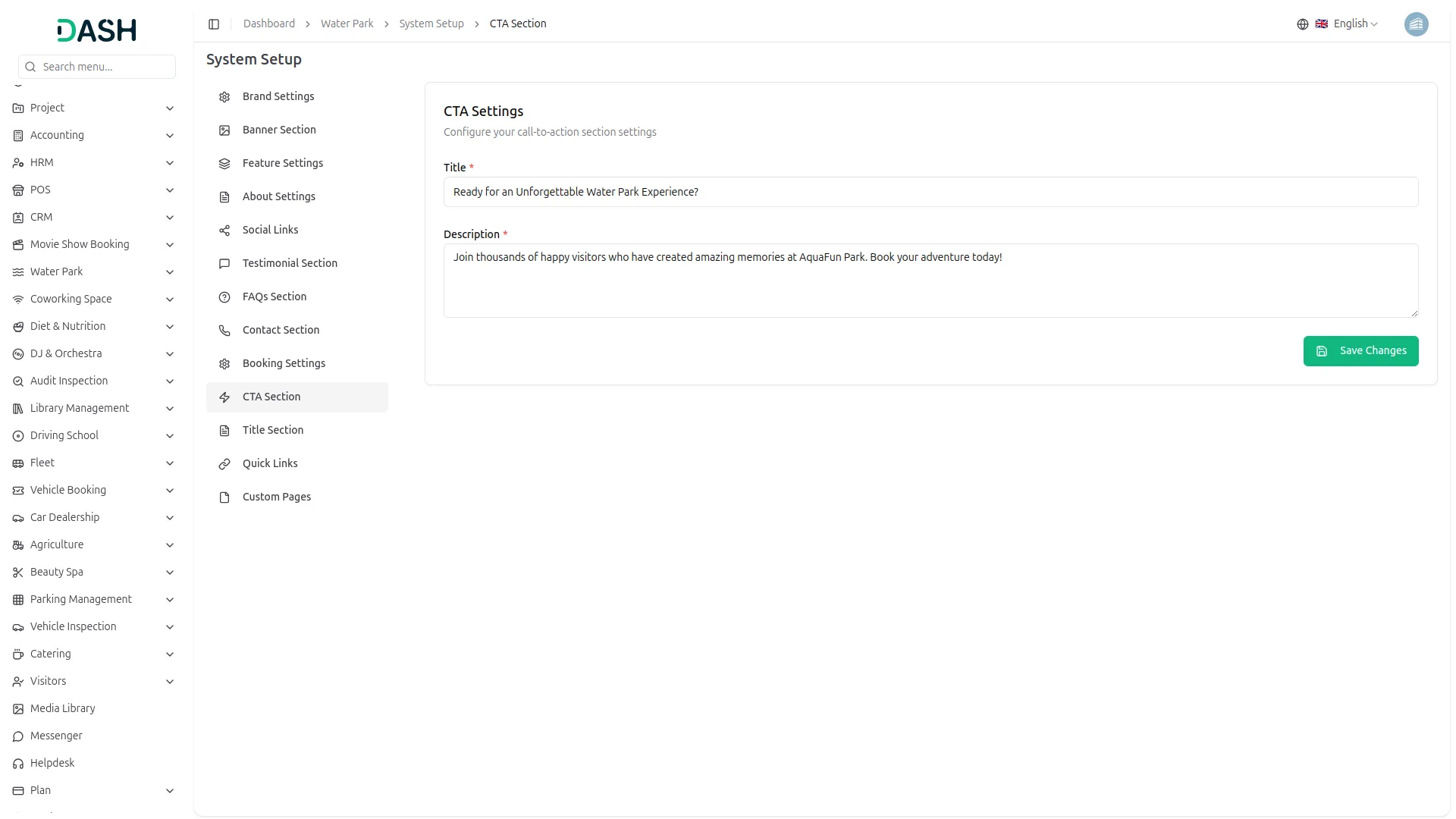 water park management