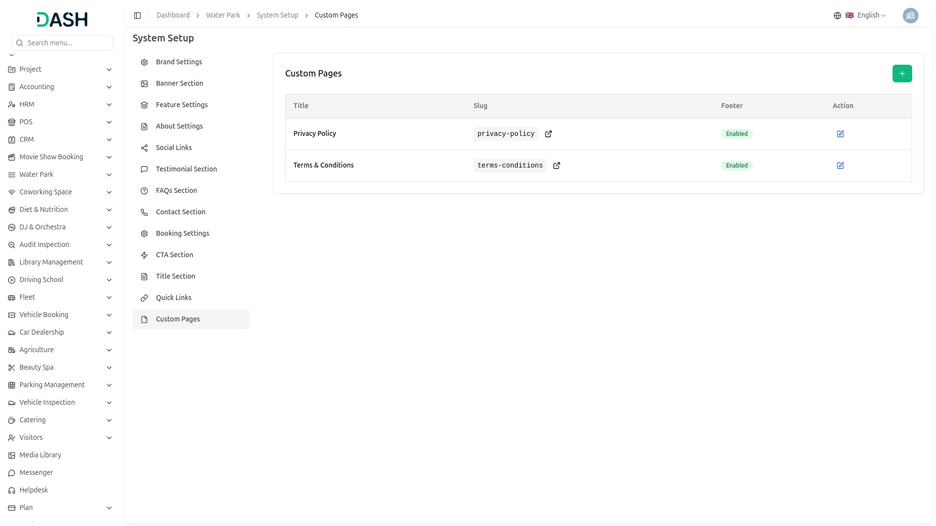 water park management