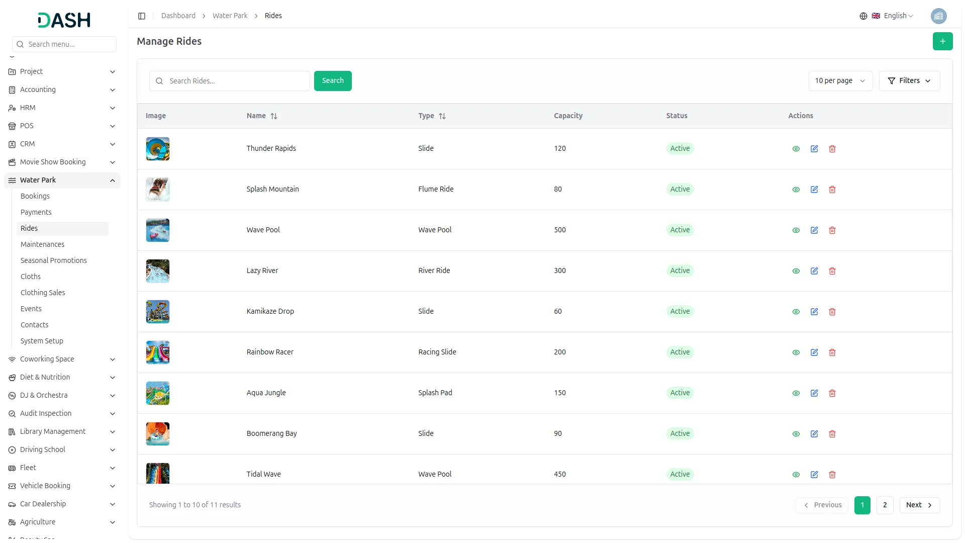 water park management