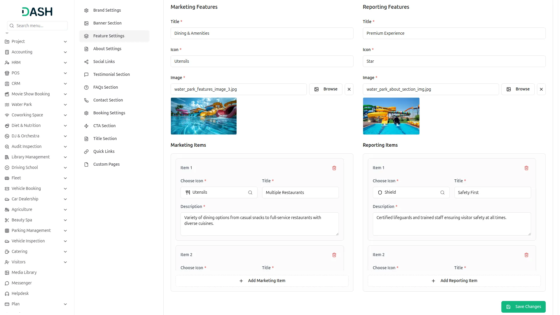 water park management