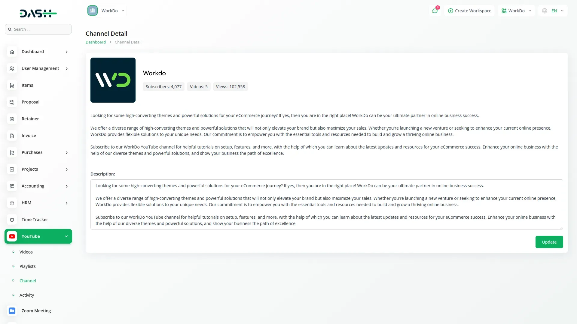 youtube content management