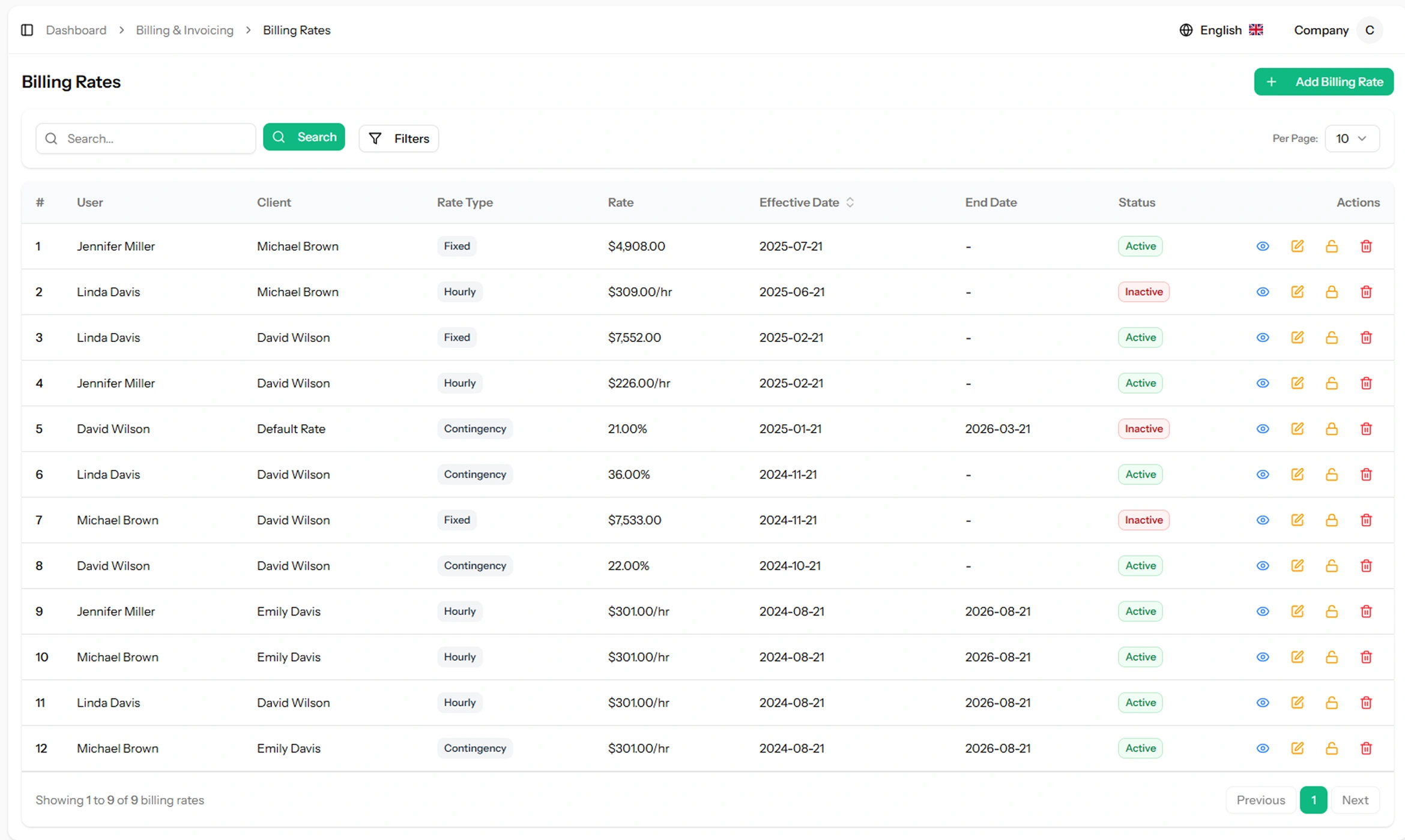 Advocate Billing Management