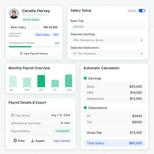 payroll management feature