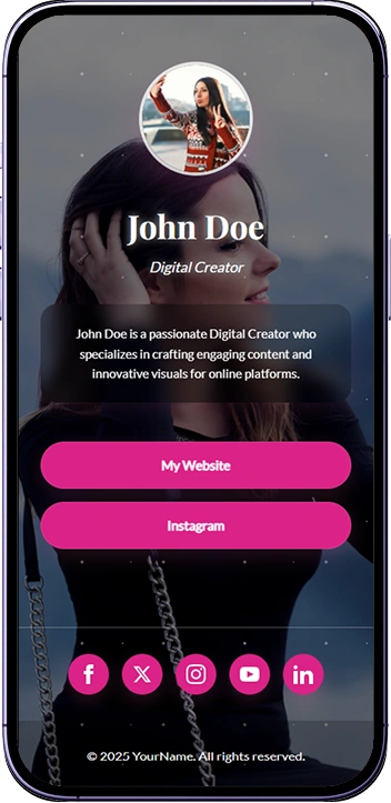 glamorous bio link