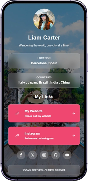 travel bio link