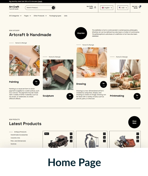 Artcraft Handmade Shopify Theme