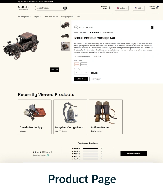 Artcraft Handmade Shopify Theme