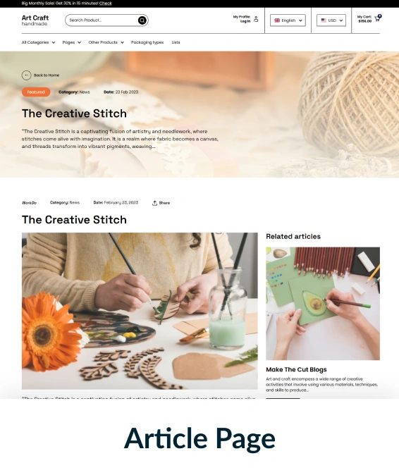 Artcraft Handmade Shopify Theme