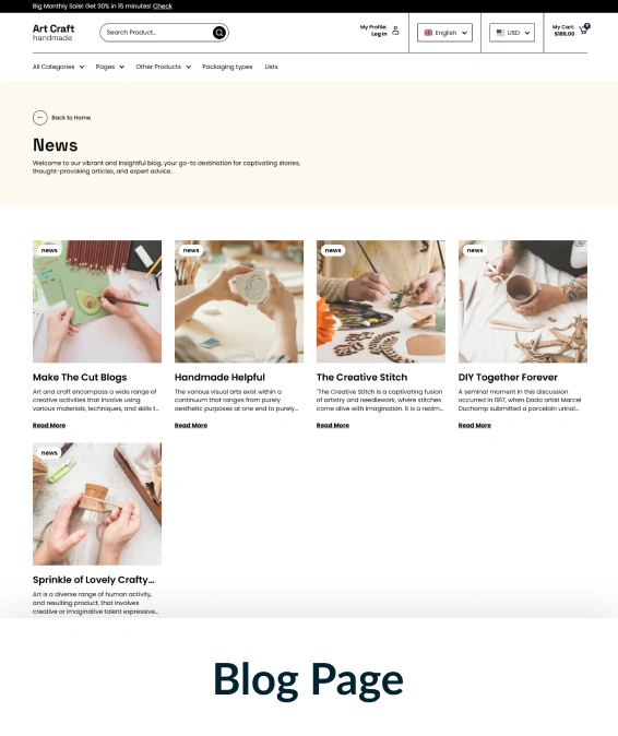 Artcraft Handmade Shopify Theme