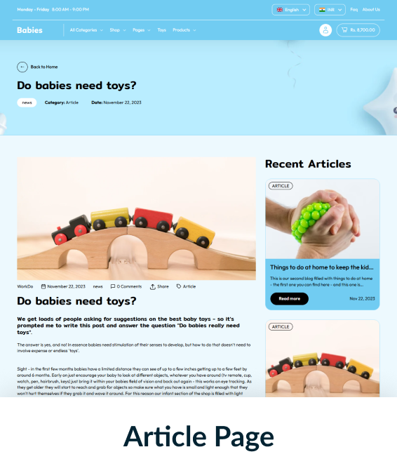 Babies Shopify Theme