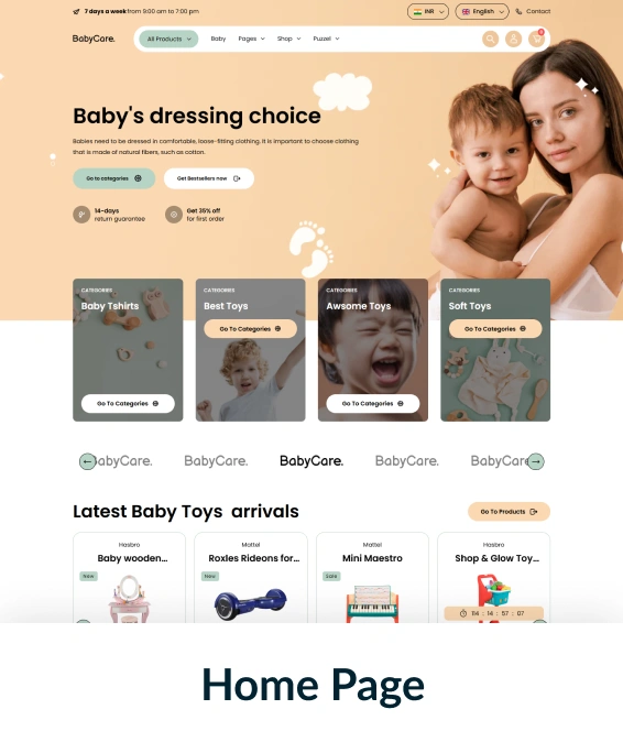 Babycare Shopify Theme