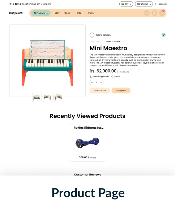 Babycare Shopify Theme