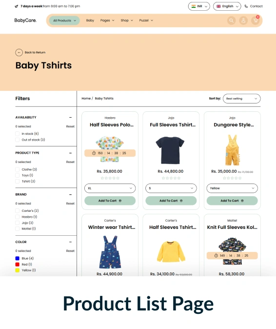 Babycare Shopify Theme