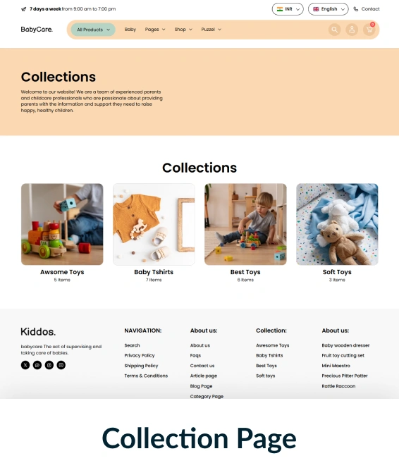 Babycare Shopify Theme