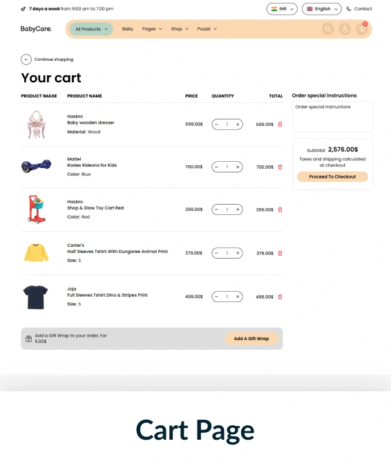 Babycare Shopify Theme