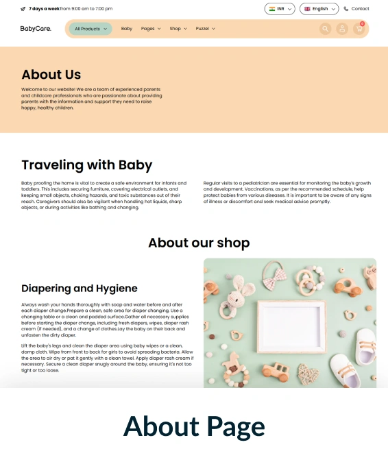 Babycare Shopify Theme