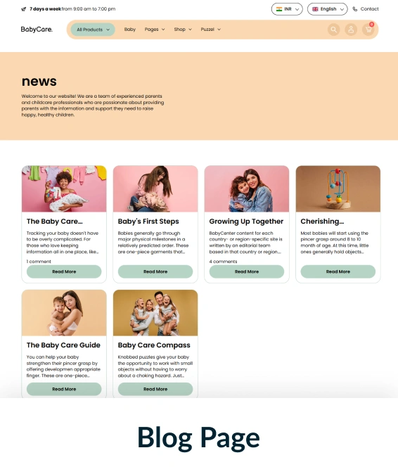 Babycare Shopify Theme