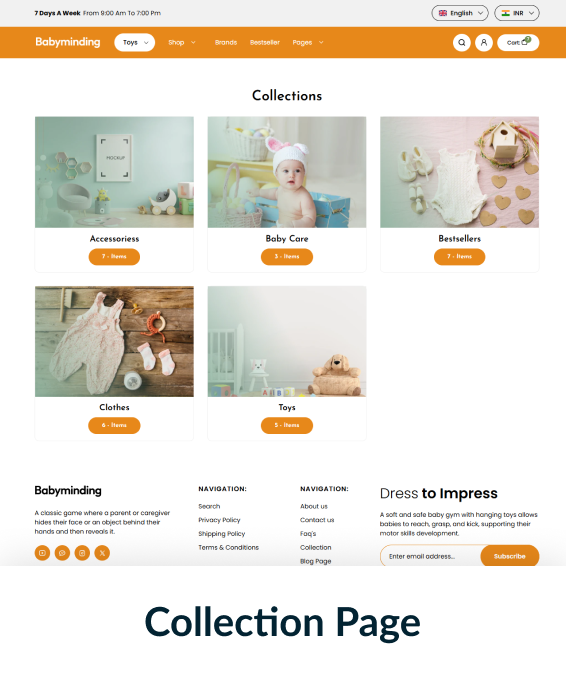 Babyminding Shopify Theme