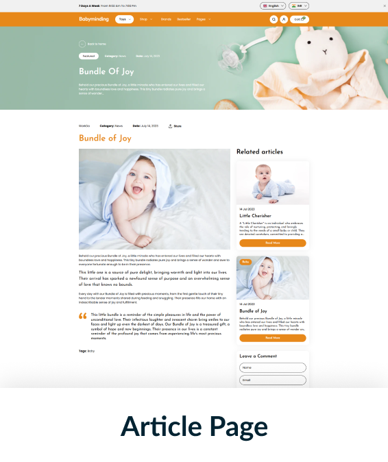 Babyminding Shopify Theme