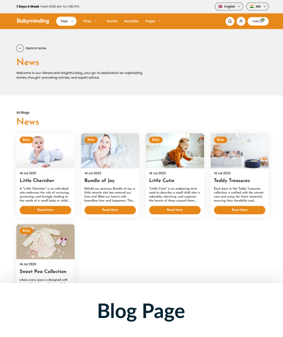 Babyminding Shopify Theme