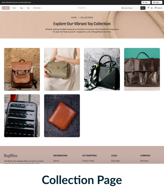 Bagbliss Shopify Theme