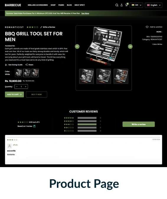 Barbecue Shopify Theme