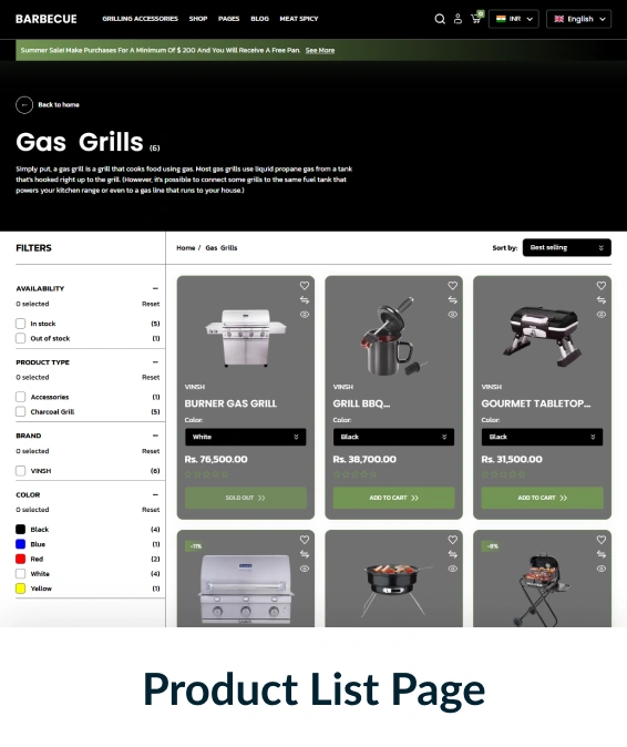 Barbecue Shopify Theme