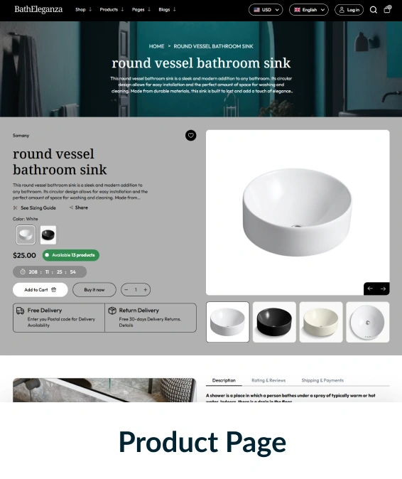 Bath eleganza Shopify Theme
