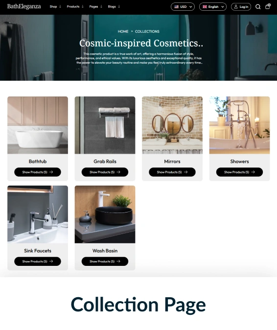 Bath eleganza Shopify Theme