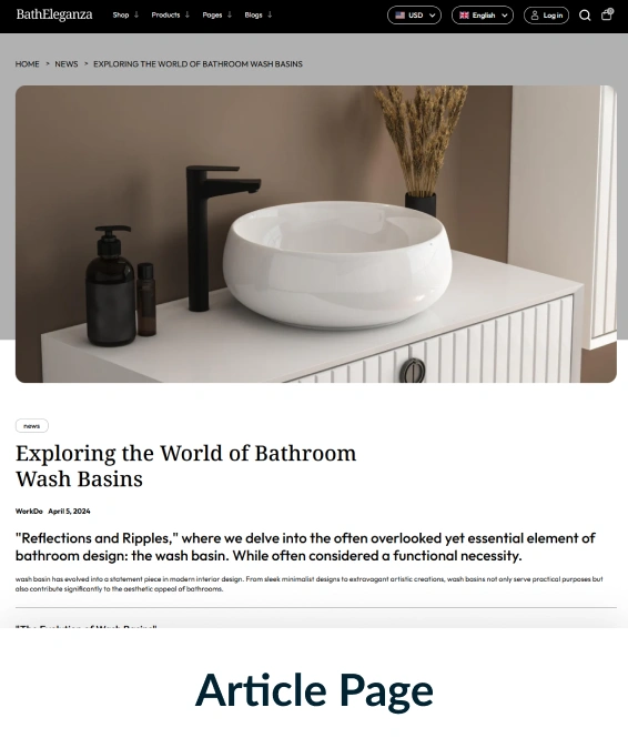 Bath eleganza Shopify Theme