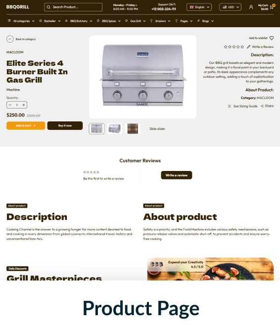 BBQ Grill Shopify Theme