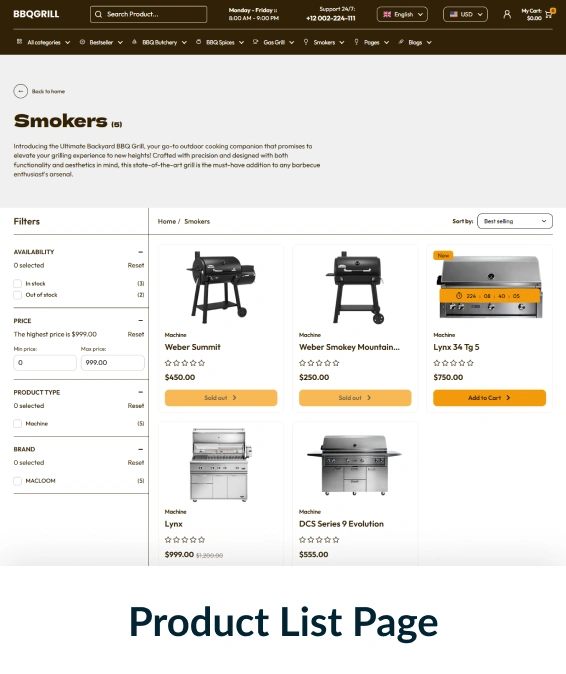 BBQ Grill Shopify Theme