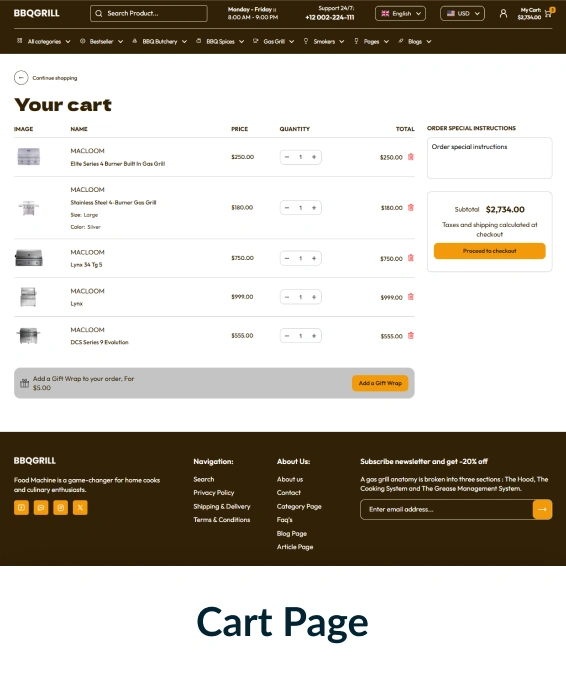 BBQ Grill Shopify Theme