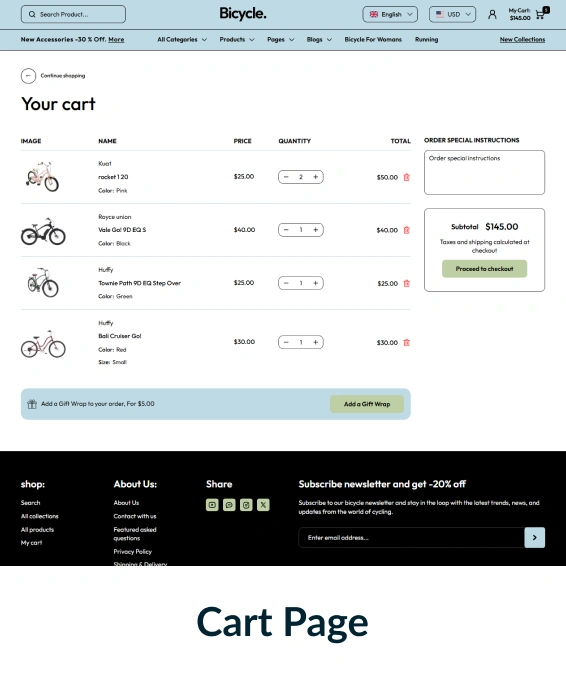 Bicycles Shopify Theme