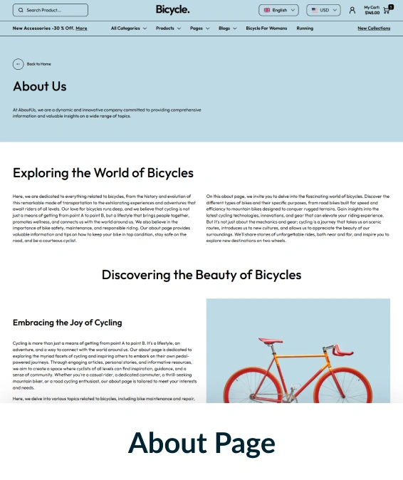 Bicycles Shopify Theme