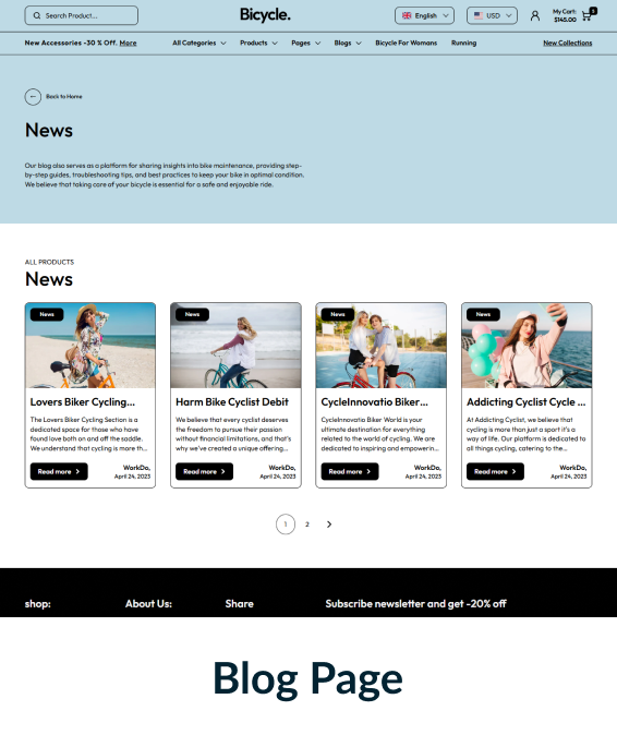 Bicycles Shopify Theme