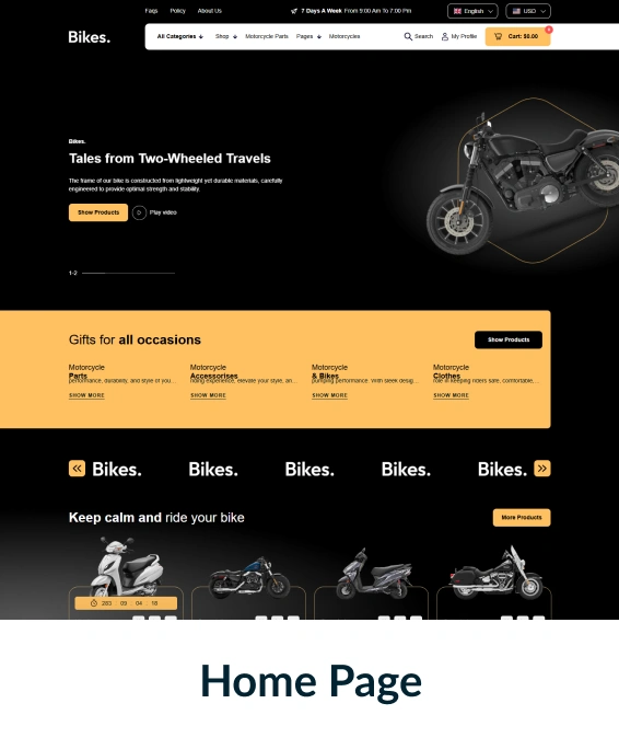 Bikes Shopify Theme