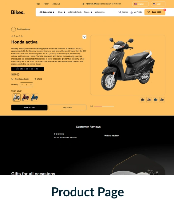 Bikes Shopify Theme