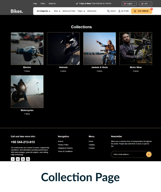 Bikes Shopify Theme