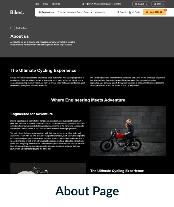 Bikes Shopify Theme