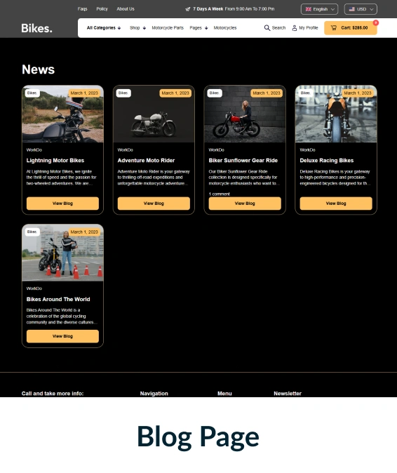Bikes Shopify Theme