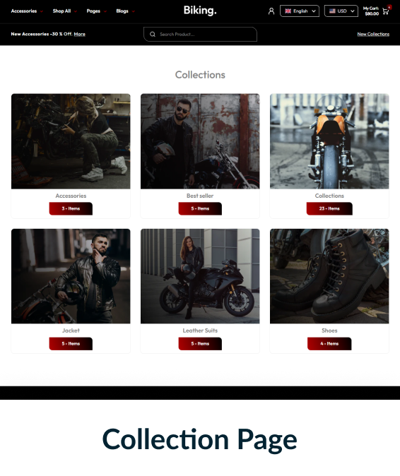 Biking Shopify Theme