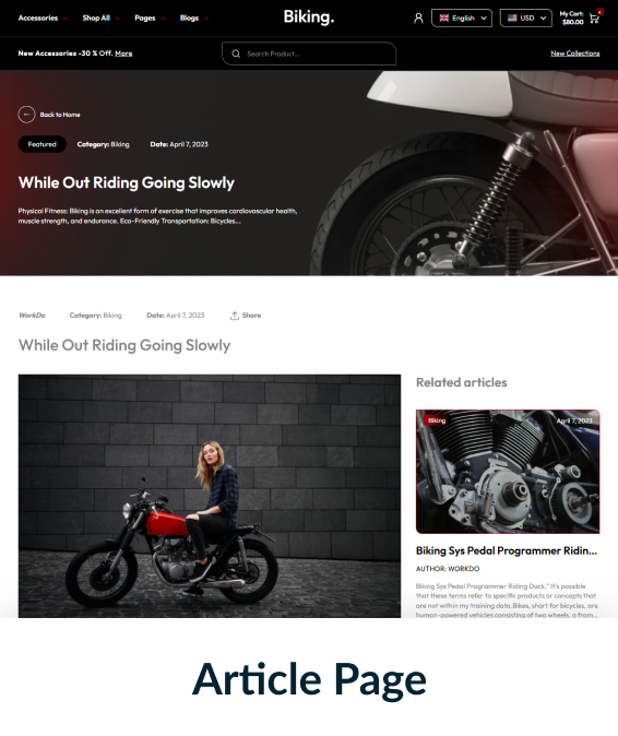 Biking Shopify Theme
