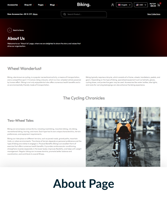 Biking Shopify Theme