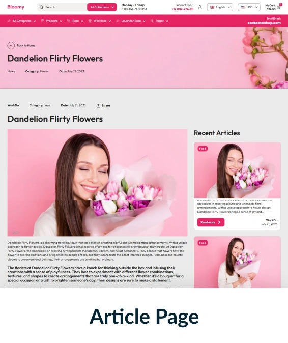 Bloomy Shopify Theme