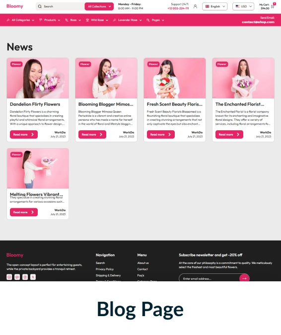 Bloomy Shopify Theme