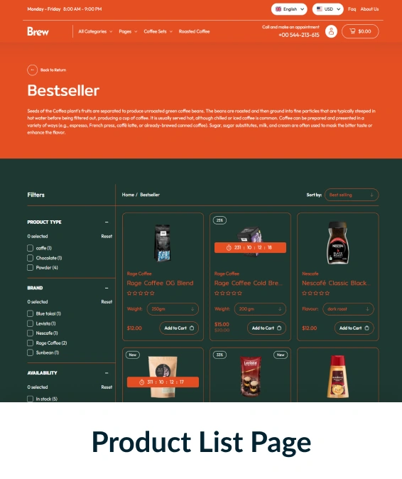 Brew Shopify Theme