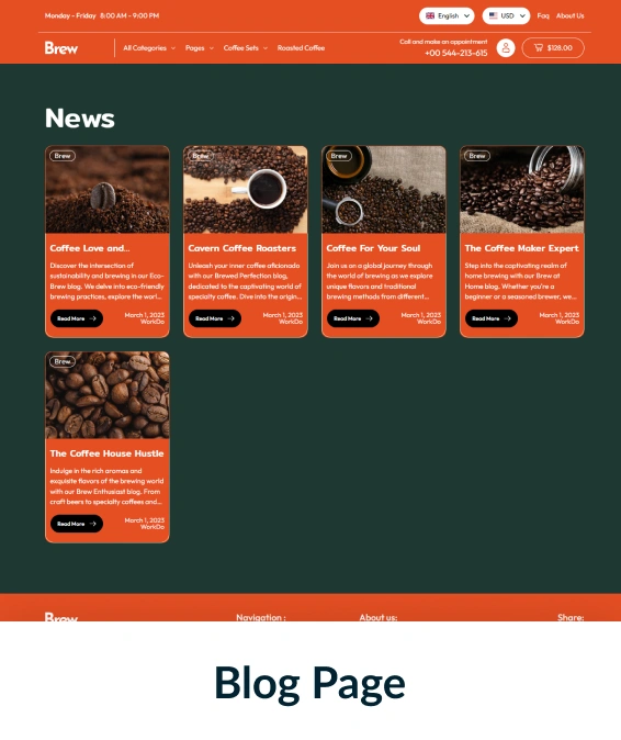 Brew Shopify Theme