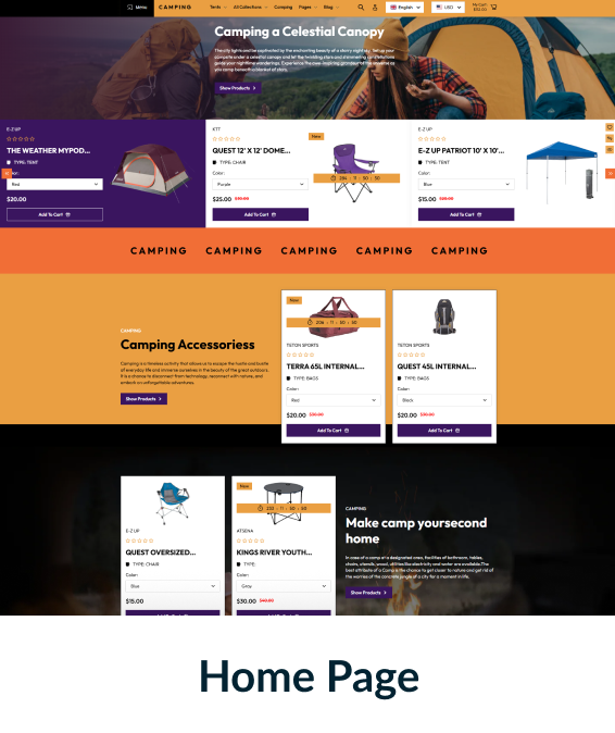 Camping Shopify Theme