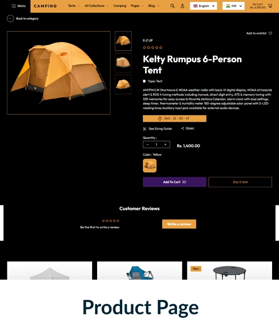 Camping Shopify Theme